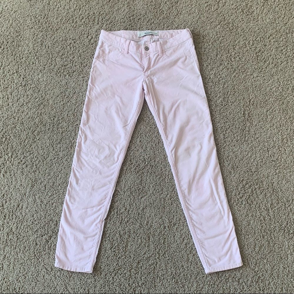 Abercrombie & Fitch Straight Leg Velour Pants
